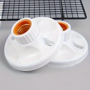 Resim 2 adet Endüstriyel Sınıf Plastik Tavan Kurulum Donanımı - Konu Tabanı, Dayanıklı ve Kolay Kurulum, Elektriksel Yapılar için İdeal, Şarj Edilmeyen Güç Modu, Pil Gerektirmez, Güvenli Montaj | Kabartmalı Tasarım | Sağlam Yapı 