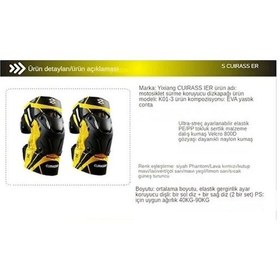 Resim Motosiklet Güvenlik Ürünleri Koruyucu Dizlikler Arazi Sürüş Ürünleri Bacak Koruyucuları Sürücü Koruyucu Donanım Gece Yansıtıcı K01-3 Kırmızı 