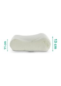 Resim Rudu Aloevera Yastık Kılıfı Çift Taraflı Visco Visko 51x41x13-11cm Beyaz - Yeşil 