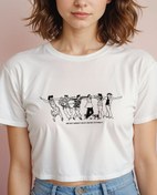 Resim Halay Crop Tişört 