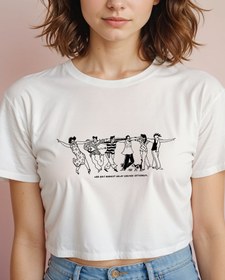 Resim Halay Crop Tişört 