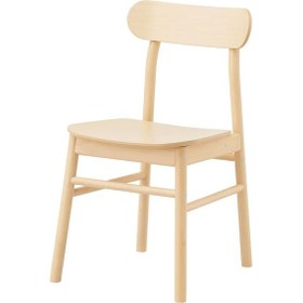 Resim Rönnınge Ahşap Sandalye, Huş Naturel Renk 1 Adet 