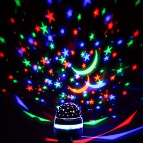 Resim 1 Adet Yıldızlı Gece LED Projektör Işığı - USB ile Çalışan, Otomatik Renk Değiştiren Yıldız Projeksiyonu için Yatak Odası Dekoru, Noel, Doğum Günü Partileri ve Daha Fazlası, Dizüstü Bilgisayarla Uyumlu USB Lamba, Elektronik Lamba, Bilgisayar Aksesuarları, En İyi Noel İçin 