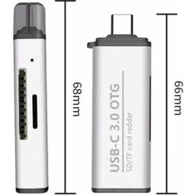 Resim Then Tech 2 In 1 Type-C Girişli Kart Okuyucu Kamera Telefon Pc Uyumlu Kolay Taşınabilir Kart Okuyucu 