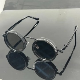Resim Vintage Steampunk-Inspired Alloy Moda Gözlükleri, Magnezyum ve PC Lensler, Siyah Çerçeve ve Beyaz Dekoratif Lensler, Koruyucu Kılıf Dahil - Yaz Giyilebilir Erkekler ve Kadınlar İçin, Şık Aksesuar, Benzersiz Gözlük, Dayanıklı Gözlük 