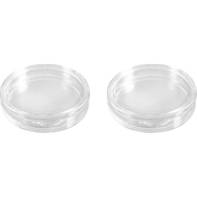 Resim Huttrequ 20 Pcs Küçük Yuvarlak Şeffaf Plastik Para Kapsülleri Kutu 25MM ve 40MM (Yurt Dışından) 
