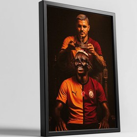 Resim ICARDI-OSIMHEN Poster Tablosu - Beyaz / 50*70 