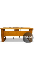 Resim Neiwel Ares Doğal Ahşap Çalışma ve Ofis MASASI-80 cm -160 cm 