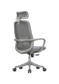 Resim Ofisbazaar Rose Manager Ergonomik Fileli Yönetici Koltuğu Ergonomik Başlıklı Ofis Koltuğu Gri Gri 