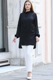 Resim Esilanur Trend Tesettür Tunik Siyah 