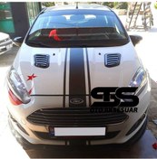 Resim Ford Fiesta Uyumlu Piano Black Kaput Üstü Havalandırma Izgarası 
