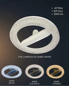 Resim Osaka Kristal Simit Led Ampul 40 Watt E27 Duy - 3 Renk 