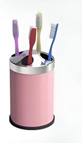 Resim Paslanmaz Set Üstü Pembe Diş Fırçalık 