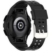 Resim Samsung Galaxy Watch4 Classic 46mm Saat Kayışı Entegre Saat Kılıfı İle Ayarlanabilir Kayış 