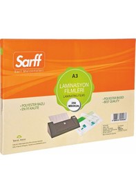 Resim Sarff 250 Mikron Parlak A3 Pvc Laminasyon Filmi 50 Li Paket 