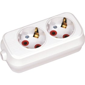 Resim Horoz 2'li Kablosuz Topraklı Grup Priz 