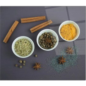 Resim Olinpa Cam Ocak Arkası Koruyucu | Baharat Desenli 