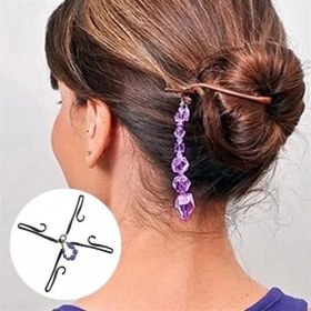 Resim Kolay Saç Toplama Örgü Yapma Tokası Saç Şekillendirme Seti 