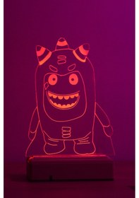 Resim Çocuklar Için Hediye Oddbods 16 Renk Gece Lambası 