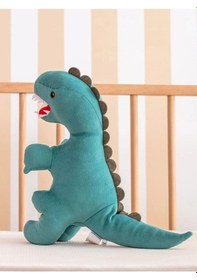 Resim Dolgulu Dinozor Bebek Kırlent 45 Cm Uyku Arkadaşı Peluş Oyuncak 