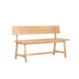Resim Ahşap Bank - PI Serisi, Sırtlıklı - 160 cm - Honey 