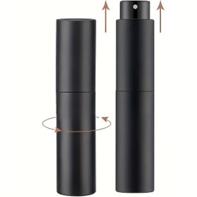 Resim 10ml Doldurulabilir Parfüm Sprey Şişesi - Döner Nozul ile Seyahat Dostu, Sızdırmaz Atomizer, Mini Sprey Boyutlarına Uygun, Boş Kolonya Dağıtıcısı, Cam ve Plastik Malzeme, Koku Konteyneri | Zarif Tasarım | Dayanıklı Plastik 