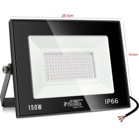 Resim Hightek LED Projektör 150W 144 Smd Beyaz IP66 Hıghtek HT-0343 