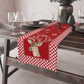 Resim Evmila Yeni Yıl Desenli Runner Modeli - 40x140 cm 