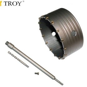 Resim TROY 27469 Elmas Beton Panç (Ø 100mm) + Adaptör (400mm) 