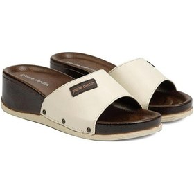 Resim Pierre Cardin 7030 Yüksek Rahat Taban Tek Bant Kadın Terlik 001 