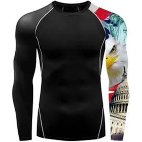 Resim Feelıncolor Erkekler İçin Kanat Grafik T-shirt Uzun Kollu Gym Fitness Tayt Çabuk Kuruyan Egzersizlavanta Lavanta 