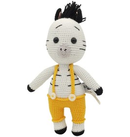 Resim Anatoya Amigurumi Siyah Saçlı Zebra 