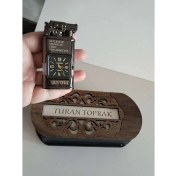 Resim ***isim*** Baskılı Metal Rüzgar Geçirmez Saatli Gazlı Tasarım Kutulu ÇAKMAK2381 