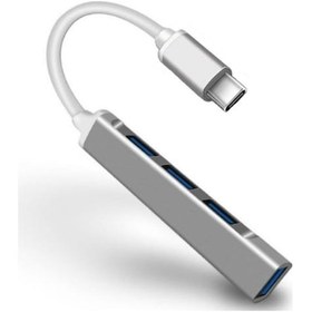 Resim 4 Port Usb 3.1 Hub Çevirici Çoğaltıcı Type C Çoklayıcı 