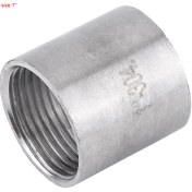 Resim Tenfowee 304 Paslanmaz Çelik Bsp İç Dişli Düz Bağlantı Elemanı 1" Dn25 - Akışkan Boruları Birleştirir, Dayanıklı Ve Korozyona Dayanıklı 
