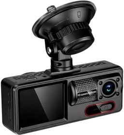 Resim Araç ici Kamera Wifi 3 Kameralı Full HD 1080P 30FPS Dash Cam Arka Kamera, Park Modu, Geniş Açılı Gece Görüşlü 