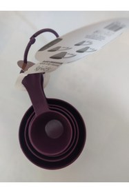 Resim AKTEZ-EL Plastik Ölçü Kabı Mor 4 adet(60ml-80ml-120ml-240ml) 
