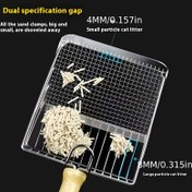 Resim 1 Adet Ağır Hizmet Tipi Uzun Saplı Kedi Kumu Küreği - Geniş Açıklıklı, Yapışmaz Tasarım ile Kolay Temizlik, Topak Çıkarma için İdeal, Kum Kabı ve Kedi Tuvaleti Bakımı İçin Uygun, Çoklu Kedi Evleri & Büyük Kedi Kutuları için Mükemmel, Sağlam Yapı, İnce Parçacık Filtresi, Yüksek Kaliteli Malzeme, Evcil Hayvan Sahipleri 