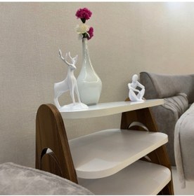 Resim Doğal Temalı Geyik Heykeli - 3d Baskı 20 Cm 20 X 10 