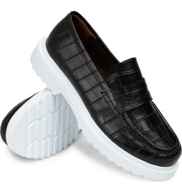 Resim Deery Siyah Kadın Loafer Ayakkabı - 01903ZSYHP03 