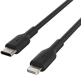 Resim Belkin USB-C - Lightning Kablosu (Hızlı Şarj Kablosu) Hızlı Şarj MFi Sertifikalı USB-C Kablosu (Siyah, 1 m) 