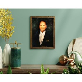 Resim Bk Home Atatürk Tasarımlı Doğal Masif Ahşap Çerçeveli Tablo-1 (551055989) 