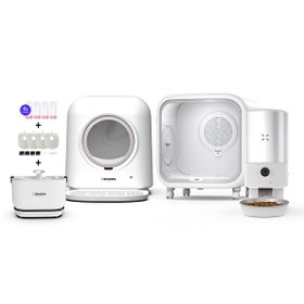 Resim Xenon Smart Akıllı Otomatik Kedi Tuvaleti Evcil Hayvan Kurutma Makinesi Premium 6'lı Pet Ürünleri Seti 
