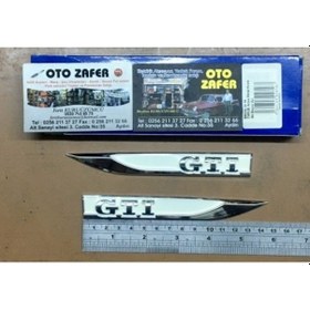 Resim Carub Arma Metal Krom Gtı Beyaz 2Li 