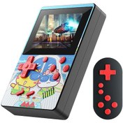 Resim Hombey X50 El Tutan Oyun Konsolu 2.6 İnç Renkli Ekran 500 Eski Oyun Av Bağlantısı Desteği Kumanda İle Mavi 