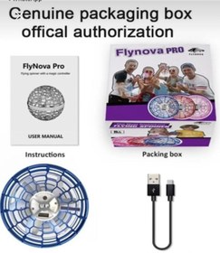 Resim Holatec Flynova Pro Ufo Uçan Top Dönen El Sensörlü Şarjlı 360° Dönen Mini Drone Helikopter 