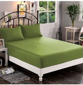 Resim 120 Lik Penye Lastikli Çarşaf 120 200 Cm Haki Haki 