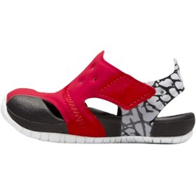 Resim Nike Jordan Flare Cırtlı Bebek Sandalet Siyah Bordo 