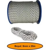 Resim 8 Mm Sentetik Iskota Halat, Dağcı İpi, Outdoor Kamping Piknik Salıncak Halatı, 20 Metre 