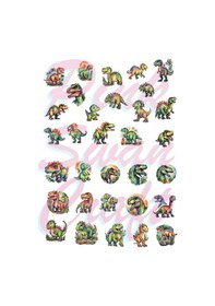 Resim Sevimli Dinozorlar Seti, Bullet Journal, Scrapbook, Planlayıcı, Ajanda, Sticker Seti Diğer 